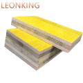 500 mm x 3000 mm 27 mm 3 capas Panel de encofrado amarillo / Paneles de encofrado tipo Doka Encofrado de hormigón Patio LEONKING Fenólico WBP